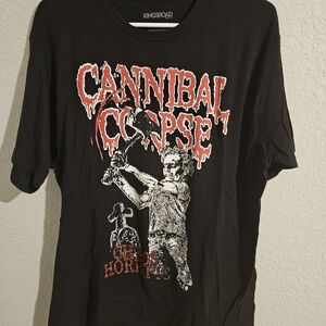 Kings Road Cannibal Corpse Band Black Graphic Tee